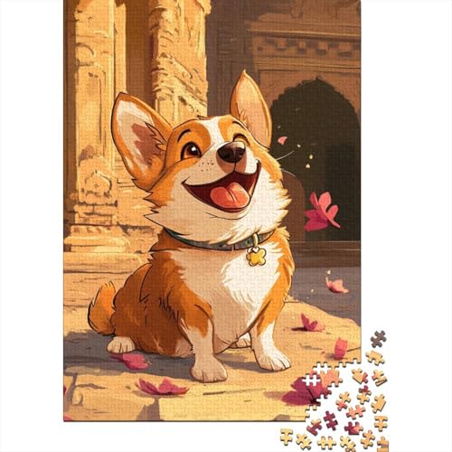 Corgi Puzzles 1000 Teile Schwer Puzzle Spielzeug Pädagogisches Spiel Impossible Herausforderungsspielzeug Für Erwachsene Und Kinder Ab 12 Jahren 1000pcs (75x50cm) von NJOFERDIN