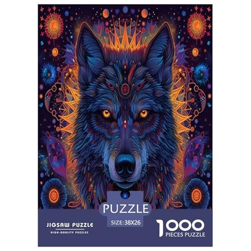 Dazzling Wölfe Puzzle 1000 Teile Schwer Puzzle Spielzeug Pädagogisches Spiel Impossible Herausforderung Spielzeug Für Erwachsene Und Kinder in Bewährter 38x26cm/1000pcs Dazzling Wölfe Puzzle 1000 Teile Schwer Puzzle Spielzeug Pädagogisches Spiel Impossible Herausforderung Spielzeug Für Erwachsene Und Kinder in Bewährter 38x26cm/1000pcs von NJOFERDIN