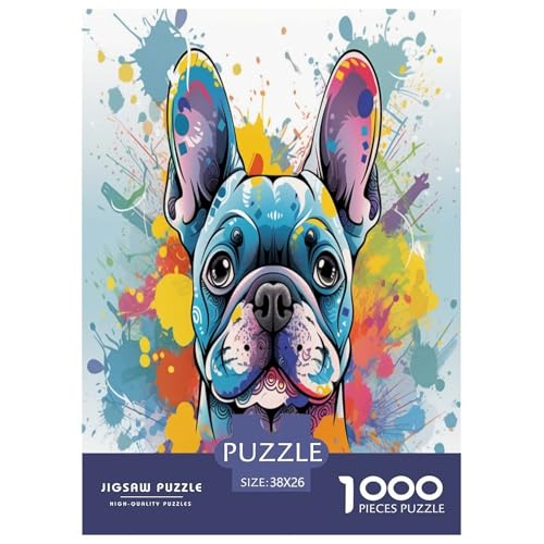 Französische BullHundge Puzzle 1000-teilige Schwer Puzzle Spielzeug Lernspiel Impossible Herausforderungsspielzeug Für Erwachsene Und Kinder Ab 12 Jahren 38x26cm/1000pcs Französische BullHundge Puzzle 1000-teilige Schwer Puzzle Spielzeug Lernspiel Impossible Herausforderungsspielzeug Für Erwachsene Und Kinder Ab 12 Jahren 38x26cm/1000pcs von NJOFERDIN