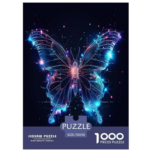 Glühende Insekten und Bug Muster Puzzle 1000 Teile Schwer Puzzle Spielzeug Lernspiel Impossible Herausforderungsspielzeug Für Erwachsene Und Kinder Ab 14 Jahren 70x50cm/1000pcs von NJOFERDIN