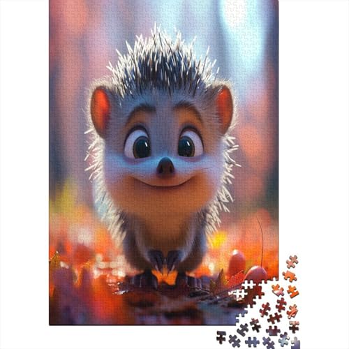 Igel 1000 Teile Puzzle Für Erwachsene, Hochwertige Recycelbare MateriAußerirdische Und Druck Puzzlespiel, Familienspiel, Geschenk Für Liebhaber Oder Freunde Puzzel 1000pcs (75x50cm) von NJOFERDIN