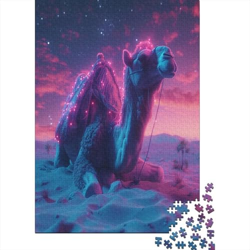 Kamel Puzzle 1000 Teile Puzzle Für Erwachsene Und Kinder Ab 14 Jahren Puzzel 1000pcs (75x50cm) von NJOFERDIN