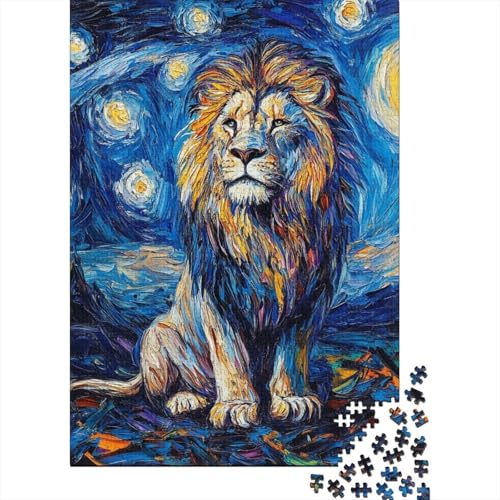 Löwe Puzzle 1000 Teile Schwer Puzzle Spielzeug Lernspiel Impossible Herausforderung Spielzeug Für Erwachsene Und Kinder in Bewährter 1000pcs (75x50cm) von NJOFERDIN