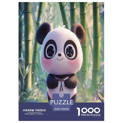 Panda Puzzle 1000 Teile Schwer Puzzle Spielzeug Pädagogisches Spiel Impossible Herausforderung Spielzeug Für Erwachsene Und Kinder in Bewährter 70x50cm/1000pcs von NJOFERDIN