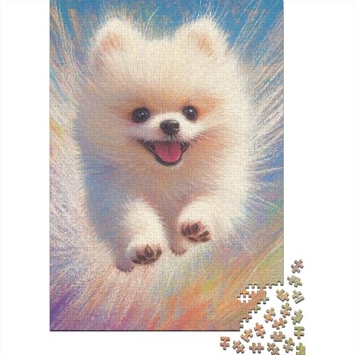 Pomeranier Puzzles 1000 Teile Schwer Puzzle Spielzeug Pädagogisches Spiel Impossible Herausforderung Spielzeug Für Erwachsene Und Kinder Ab 12 Jahren 1000pcs (75x50cm) von NJOFERDIN