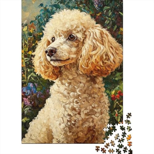 Pudel Puzzles 1000 Teile Schwer Puzzle Spielzeug Pädagogisches Spiel Impossible Herausforderung Spielzeug Für Erwachsene Kinder 1000pcs (75x50cm) von NJOFERDIN