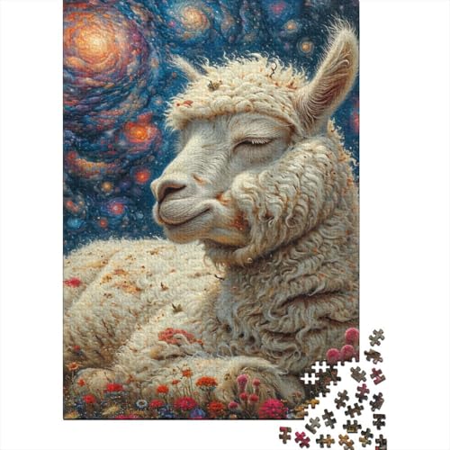 Schafe Puzzle 1000-teilige Schwer Puzzle Spielzeug Pädagogisches Spiel Impossible Herausforderungsspielzeug Für Erwachsene Und Kinder in Bewährter 1000pcs (75x50cm) von NJOFERDIN