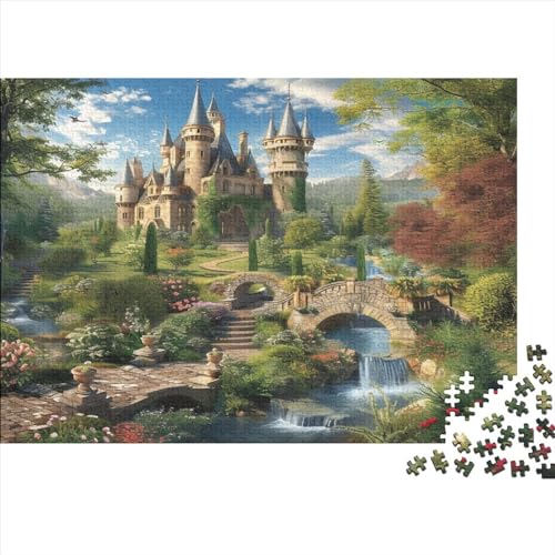 Schloss Puzzle 1000 Teile,Puzzlespiel Für Erwachsene,Impossible Puzzle,Puzzle GesKükenlichkeitsspiel Für Die Ganze Familie, Geschenke Für Männer/Frauen Erwachsenen Puzzel 1000pcs (75x50cm) von NJOFERDIN