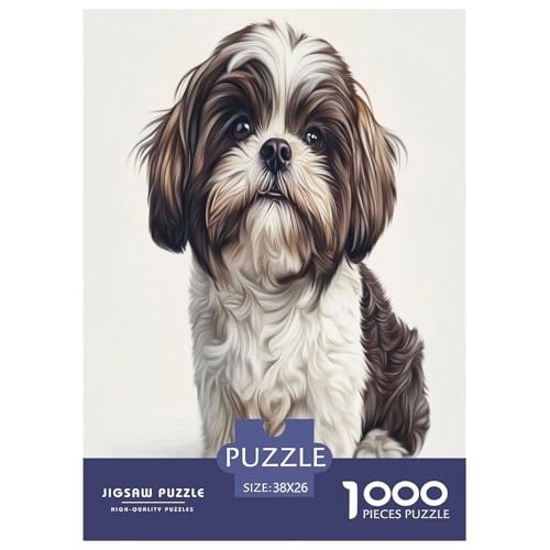 Shih Tzu Puzzle 1000-teilige Schwer Puzzle Spielzeug Lernspiel Impossible Herausforderungsspielzeug Für Erwachsene Und Kinder in Bewährter 38x26cm/1000pcs Shih Tzu Puzzle 1000-teilige Schwer Puzzle Spielzeug Lernspiel Impossible Herausforderungsspielzeug Für Erwachsene Und Kinder in Bewährter 38x26cm/1000pcs von NJOFERDIN