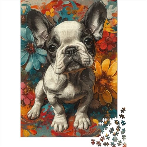Smile Hund Puzzles 1000 Teile Schwer Puzzle Spielzeug Pädagogisches Spiel Impossible Herausforderung Spielzeug Für Erwachsene Kinder 1000pcs (75x50cm) von NJOFERDIN