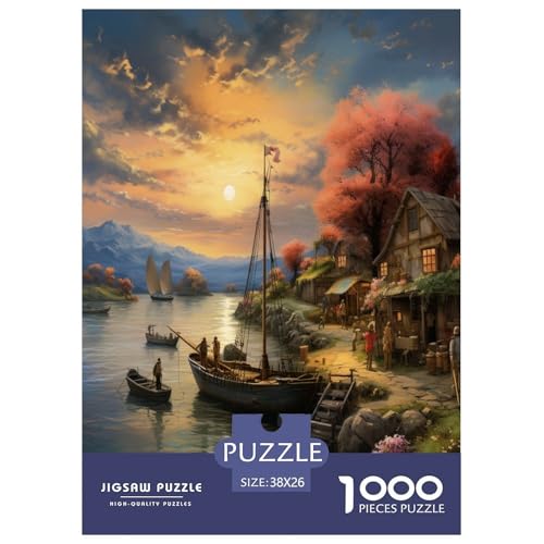 Sonnenuntergang über dem Hafen Puzzles 1000 Teile Schwer Puzzle Spielzeug Pädagogisches Spiel Impossible Herausforderung Spielzeug Für Erwachsene Und Kinder in Bewährter 38x26cm/1000pcs Sonnenuntergang über dem Hafen Puzzles 1000 Teile Schwer Puzzle Spielzeug Pädagogisches Spiel Impossible Herausforderung Spielzeug Für Erwachsene Und Kinder in Bewährter 38x26cm/1000pcs von NJOFERDIN