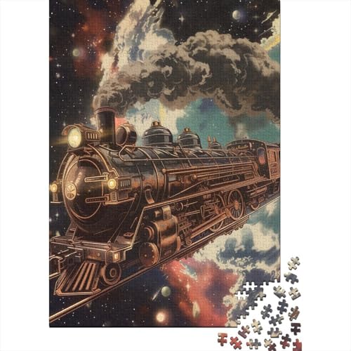 Traum Zug Puzzle 1000 Teile Schwer Puzzle Spielzeug Lernspiel Impossible Herausforderung Spielzeug Für Erwachsene Kinder 1000pcs (75x50cm) von NJOFERDIN