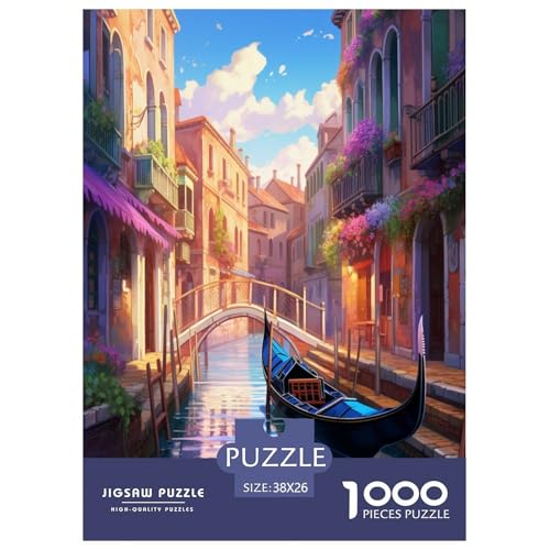 Venedig Wasserstadt Puzzle 1000 Teile Schwer Puzzle Spielzeug Pädagogisches Spiel Impossible Herausforderungsspielzeug Für Erwachsene Und Kinder in Bewährter 38x26cm/1000pcs Venedig Wasserstadt Puzzle 1000 Teile Schwer Puzzle Spielzeug Pädagogisches Spiel Impossible Herausforderungsspielzeug Für Erwachsene Und Kinder in Bewährter 38x26cm/1000pcs von NJOFERDIN