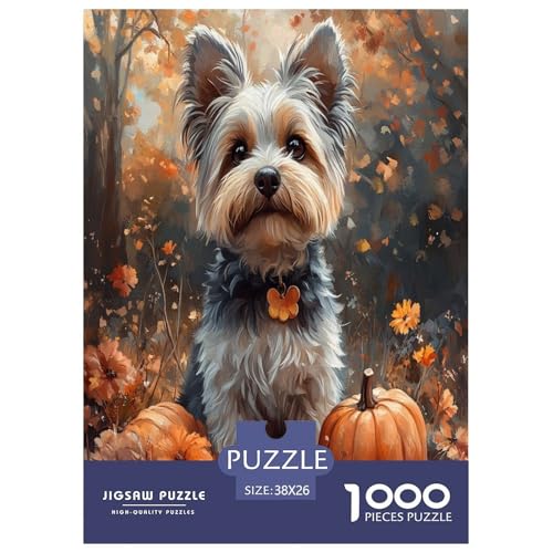 Yorkshire Terrier Puzzles 1000 Teile Schwer Puzzle Spielzeug Pädagogisches Spiel Impossible Herausforderung Spielzeug Für Erwachsene Und Kinder in Bewährter 38x26cm/1000pcs Yorkshire Terrier Puzzles 1000 Teile Schwer Puzzle Spielzeug Pädagogisches Spiel Impossible Herausforderung Spielzeug Für Erwachsene Und Kinder in Bewährter 38x26cm/1000pcs von NJOFERDIN