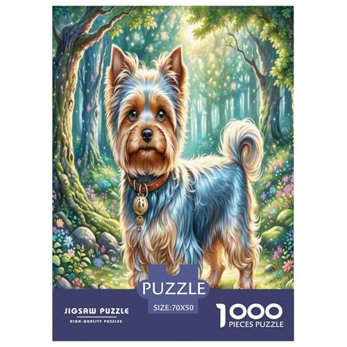 Yorkshire Terrier Puzzles 1000 Teile Schwer Puzzle Spielzeug Pädagogisches Spiel Impossible Herausforderung Spielzeug Für Erwachsene Und Kinder in Bewährter 70x50cm/1000pcs Yorkshire Terrier Puzzles 1000 Teile Schwer Puzzle Spielzeug Pädagogisches Spiel Impossible Herausforderung Spielzeug Für Erwachsene Und Kinder in Bewährter 70x50cm/1000pcs von NJOFERDIN