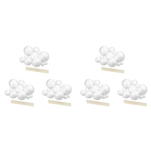 NJTHNTJR 6X Sonnensystem-Projektkit, PlanetModel Crafts 14 Polystyrolkugeln Unterschiedlicher GrößE für Schulwissenschaftliche Projekte von NJTHNTJR