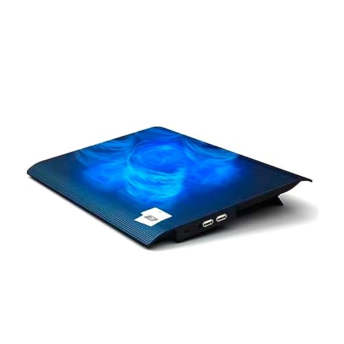 NK Base Refrigeradora Portátil - Ventilador Ordenador Portatil de 12-17" Con Soporte, 4 Ventiladores Silenciosos, 2 Puertos USB, Refrigeración Rápida, Luz LED Azul - Color Negro NK Base Refrigeradora Portátil - Ventilador Ordenador Portatil de 12-17" Con Soporte, 4 Ventiladores Silenciosos, 2 Puertos USB, Refrigeración Rápida, Luz LED Azul - Color Negro von NK