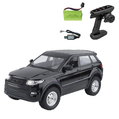 NKBSDKM LDRC LD1299 1/14 RC Drift Car 2,4G 4WD RC Car mit LED-Leuchten Wiederaufladbarer Off-Road Truck Ersatzzubehör Schwarz von NKBSDKM