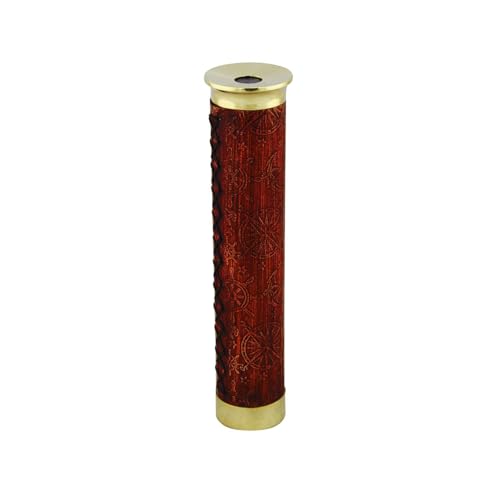 NKlaus Kaleidoskop aus Messing und Leder, 17x3,5x4cm – Retro Stil Nautische Dekoration, Ozeanische Eleganz 16132 NKlaus Kaleidoskop aus Messing und Leder, 17x3,5x4cm – Retro Stil Nautische Dekoration, Ozeanische Eleganz 16132 von NKlaus