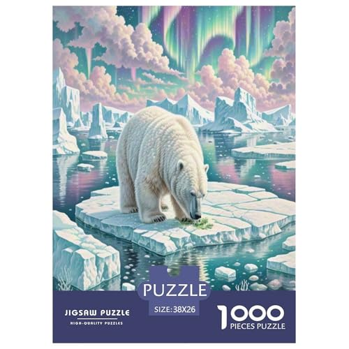 Eisbär Puzzle 1000-teilige Schwer Puzzle Spielzeug Lernspiel Impossible Wildtiere Herausforderungsspielzeug Für Erwachsene Kinder 38x26cm/1000pcs Eisbär Puzzle 1000-teilige Schwer Puzzle Spielzeug Lernspiel Impossible Wildtiere Herausforderungsspielzeug Für Erwachsene Kinder 38x26cm/1000pcs von NLAESGHOG