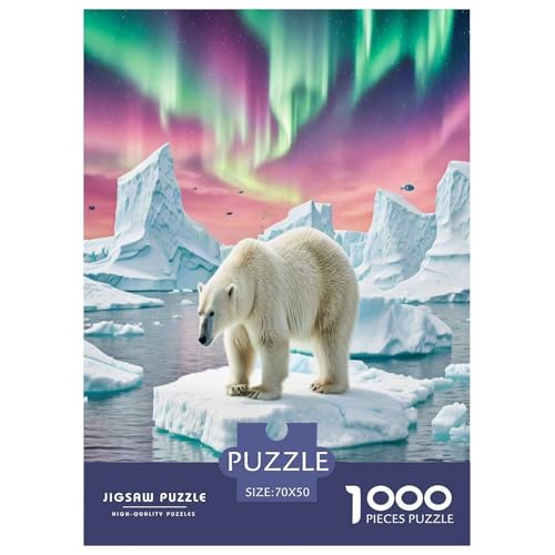 Eisbär Puzzles 1000 Teile Schwer Puzzle Spielzeug Lernspiel Impossible Wildtiere Herausforderungsspielzeug Für Erwachsene Kinder 70x50cm/1000pcs Eisbär Puzzles 1000 Teile Schwer Puzzle Spielzeug Lernspiel Impossible Wildtiere Herausforderungsspielzeug Für Erwachsene Kinder 70x50cm/1000pcs von NLAESGHOG