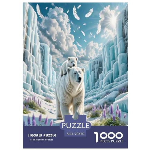 Eisbär Puzzles 1000 Teile Schwer Puzzle Spielzeug Pädagogisches Spiel Impossible Wildtiere Herausforderung Spielzeug Für Erwachsene Kinder 70x50cm/1000pcs Eisbär Puzzles 1000 Teile Schwer Puzzle Spielzeug Pädagogisches Spiel Impossible Wildtiere Herausforderung Spielzeug Für Erwachsene Kinder 70x50cm/1000pcs von NLAESGHOG