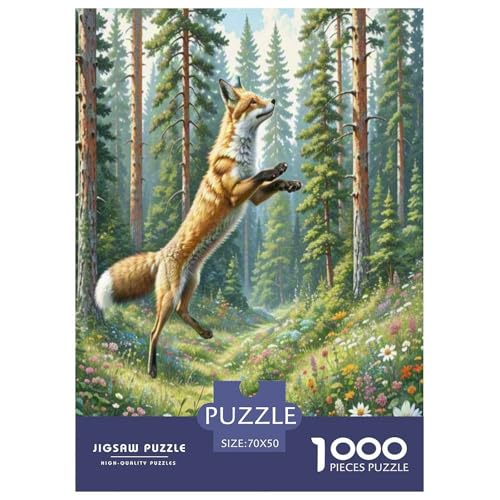 Fox Puzzles 1000-teilige Schwer Puzzle Spielzeug Lernspiel Impossible Wildtiere Herausforderungsspielzeug Für Erwachsene Kinder 70x50cm/1000pcs Fox Puzzles 1000-teilige Schwer Puzzle Spielzeug Lernspiel Impossible Wildtiere Herausforderungsspielzeug Für Erwachsene Kinder 70x50cm/1000pcs von NLAESGHOG