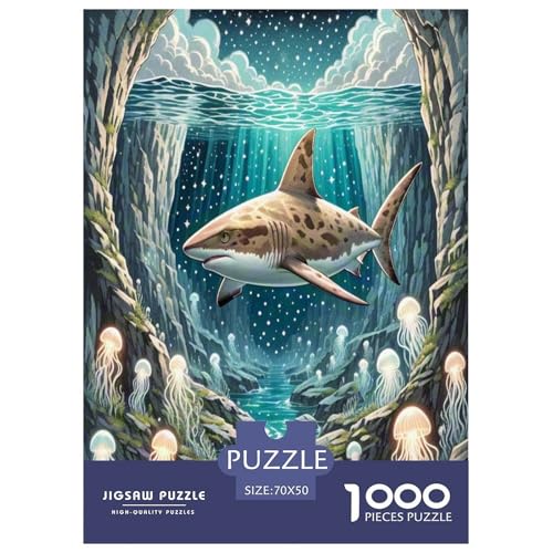 Hai Puzzles 1000 Teile Schwer Puzzle Spielzeug Pädagogisches Spiel Impossible Wildtiere Herausforderungsspielzeug Für Erwachsene Kinder 70x50cm/1000pcs Hai Puzzles 1000 Teile Schwer Puzzle Spielzeug Pädagogisches Spiel Impossible Wildtiere Herausforderungsspielzeug Für Erwachsene Kinder 70x50cm/1000pcs von NLAESGHOG