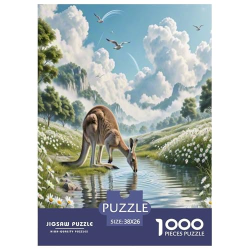 Kanguru Puzzle 1000 Teile Schwer Puzzle Spielzeug Pädagogisches Spiel Impossible Wildtiere Herausforderungsspielzeug Für Erwachsene Und Kinder in Bewährter 38x26cm/1000pcs Kanguru Puzzle 1000 Teile Schwer Puzzle Spielzeug Pädagogisches Spiel Impossible Wildtiere Herausforderungsspielzeug Für Erwachsene Und Kinder in Bewährter 38x26cm/1000pcs von NLAESGHOG