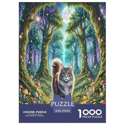 Katze Puzzles 1000 Teile Schwer Puzzle Spielzeug Pädagogisches Spiel Impossible Wildtiere Herausforderungsspielzeug Für Erwachsene Und Kinder Ab 12 Jahren 70x50cm/1000pcs Katze Puzzles 1000 Teile Schwer Puzzle Spielzeug Pädagogisches Spiel Impossible Wildtiere Herausforderungsspielzeug Für Erwachsene Und Kinder Ab 12 Jahren 70x50cm/1000pcs von NLAESGHOG