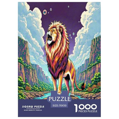 Löwen Puzzle 1000-teilige Schwer Puzzle Spielzeug Lernspiel Impossible Wildtiere Herausforderungsspielzeug Für Erwachsene Und Kinder Ab 12 Jahren 70x50cm/1000pcs Löwen Puzzle 1000-teilige Schwer Puzzle Spielzeug Lernspiel Impossible Wildtiere Herausforderungsspielzeug Für Erwachsene Und Kinder Ab 12 Jahren 70x50cm/1000pcs von NLAESGHOG