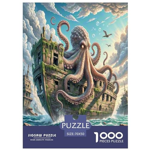 Octopus Puzzle 1000-teilige Schwer Puzzle Spielzeug Lernspiel Impossible Wildtiere Herausforderungsspielzeug Für Erwachsene Und Kinder Ab 12 Jahren 70x50cm/1000pcs Octopus Puzzle 1000-teilige Schwer Puzzle Spielzeug Lernspiel Impossible Wildtiere Herausforderungsspielzeug Für Erwachsene Und Kinder Ab 12 Jahren 70x50cm/1000pcs von NLAESGHOG