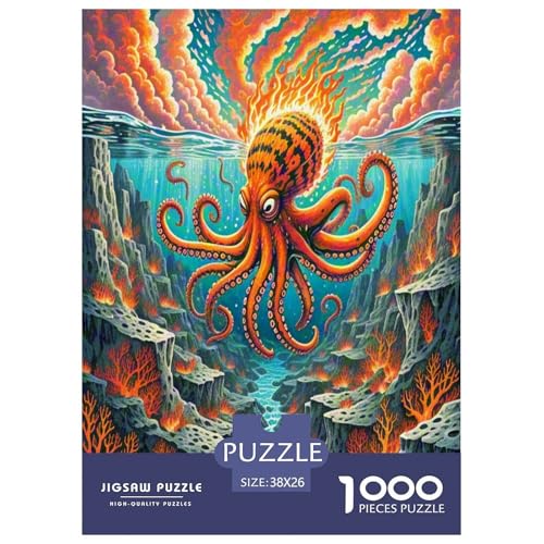 Octopus Puzzle 1000-teilige Schwer Puzzle Spielzeug Pädagogisches Spiel Impossible Wildtiere Herausforderung Spielzeug Für Erwachsene Und Kinder Ab 14 Jahren 38x26cm/1000pcs Octopus Puzzle 1000-teilige Schwer Puzzle Spielzeug Pädagogisches Spiel Impossible Wildtiere Herausforderung Spielzeug Für Erwachsene Und Kinder Ab 14 Jahren 38x26cm/1000pcs von NLAESGHOG