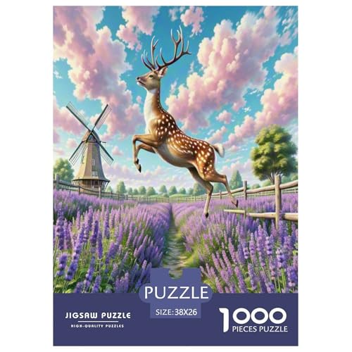 Sika Hirsch Puzzle 1000 Teile Schwer Puzzle Spielzeug Lernspiel Impossible Wildtiere Herausforderungsspielzeug Für Erwachsene Und Kinder in Bewährter 38x26cm/1000pcs Sika Hirsch Puzzle 1000 Teile Schwer Puzzle Spielzeug Lernspiel Impossible Wildtiere Herausforderungsspielzeug Für Erwachsene Und Kinder in Bewährter 38x26cm/1000pcs von NLAESGHOG