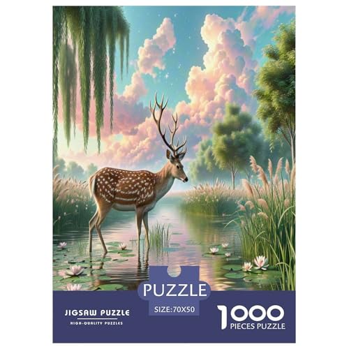 Sika Hirsch Puzzle 1000 Teile Schwer Puzzle Spielzeug Pädagogisches Spiel Impossible Wildtiere Herausforderung Spielzeug Für Erwachsene Und Kinder Ab 12 Jahren 70x50cm/1000pcs Sika Hirsch Puzzle 1000 Teile Schwer Puzzle Spielzeug Pädagogisches Spiel Impossible Wildtiere Herausforderung Spielzeug Für Erwachsene Und Kinder Ab 12 Jahren 70x50cm/1000pcs von NLAESGHOG