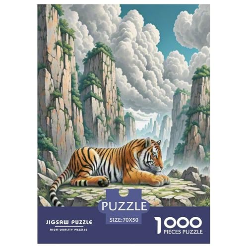 Tiger Puzzle 1000 Teile Schwer Puzzle Spielzeug Lernspiel Impossible Wildtiere Herausforderung Spielzeug Für Erwachsene Und Kinder Ab 12 Jahren 70x50cm/1000pcs Tiger Puzzle 1000 Teile Schwer Puzzle Spielzeug Lernspiel Impossible Wildtiere Herausforderung Spielzeug Für Erwachsene Und Kinder Ab 12 Jahren 70x50cm/1000pcs von NLAESGHOG