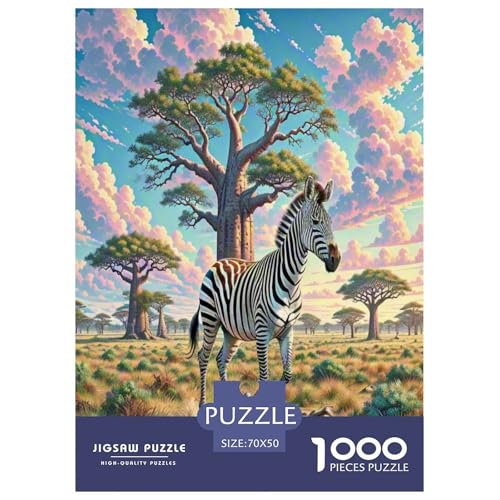 Zebra Puzzle 1000-teilige Schwer Puzzle Spielzeug Lernspiel Impossible Wildtiere Herausforderung Spielzeug Für Erwachsene Und Kinder Ab 14 Jahren 70x50cm/1000pcs Zebra Puzzle 1000-teilige Schwer Puzzle Spielzeug Lernspiel Impossible Wildtiere Herausforderung Spielzeug Für Erwachsene Und Kinder Ab 14 Jahren 70x50cm/1000pcs von NLAESGHOG