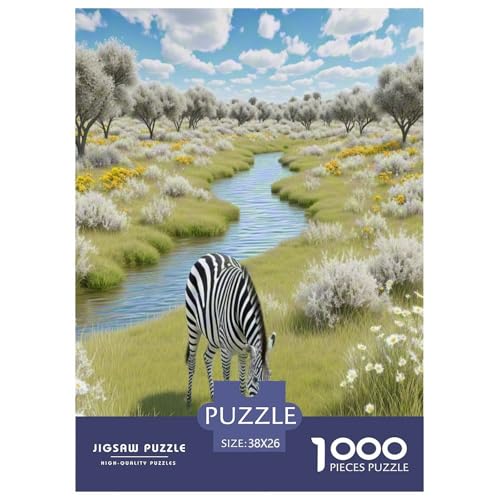 Zebra Puzzle 1000-teilige Schwer Puzzle Spielzeug Lernspiel Impossible Wildtiere Herausforderungsspielzeug Für Erwachsene Und Kinder in Bewährter 38x26cm/1000pcs Zebra Puzzle 1000-teilige Schwer Puzzle Spielzeug Lernspiel Impossible Wildtiere Herausforderungsspielzeug Für Erwachsene Und Kinder in Bewährter 38x26cm/1000pcs von NLAESGHOG