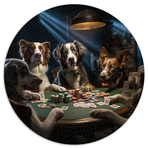 Hunde Spielen Poker rätseln als Geschenk, 1000-teiliges Puzzle, Recyclingbrett, Geburtstagsgeschenk Teenager Kinder, Geschenke Erwachsene oder Kinder, Wandkunst 26,57 x 26,57 Zoll Hunde Spielen Poker rätseln als Geschenk, 1000-teiliges Puzzle, Recyclingbrett, Geburtstagsgeschenk Teenager Kinder, Geschenke Erwachsene oder Kinder, Wandkunst 26,57 x 26,57 Zoll von NLEZIZ