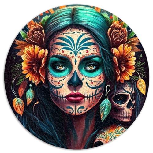 Puzzles für Fiesta de los Muertos, Puzzle für Erwachsene, 1000 Teile, recycelter Karton für Erwachsene, 1000 Teile Puzzle für Erwachsene und Familien, 26,57 x 26,57 Zoll Puzzles für Fiesta de los Muertos, Puzzle für Erwachsene, 1000 Teile, recycelter Karton für Erwachsene, 1000 Teile Puzzle für Erwachsene und Familien, 26,57 x 26,57 Zoll von NLEZIZ