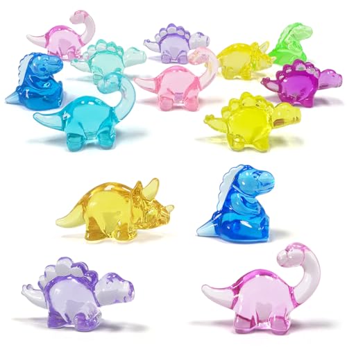 NLR FUN [250g, 30 Stück Acryl Dinosaurier Edelsteine, 4 einzigartige Formen Finger Dinosaurier. Festliche Party Wohnkultur. Preisverleihungen | Geschenktüte Füller, Geburtstag / Ostern Preise von NLR FUN
