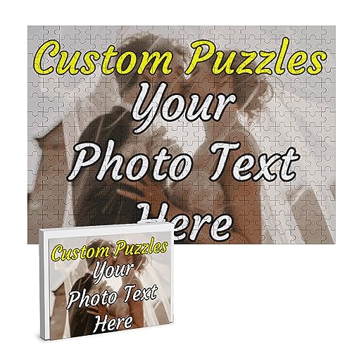 Personalisiertes Puzzle, personalisiertes Puzzle, individuelles Foto-Puzzle, 200/300/500/1000 Teile, individuelles Holzbild-Puzzle für Erwachsene und Kinder, Familien-Puzzle, Haustier-Puzzle von NLWQEKV
