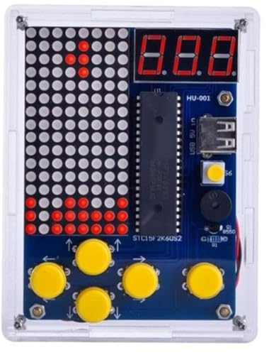 DIY Spielekonsole Löten Bausatz, Retro-Spielekonsolen mit Acrylgehäuse, DIY Spielkonsolen-Handset, Lötübungsset für Löten und Wissenschaft Bildung Spaß Löten Lernen Set DIY Spielekonsole Löten Bausatz, Retro-Spielekonsolen mit Acrylgehäuse, DIY Spielkonsolen-Handset, Lötübungsset für Löten und Wissenschaft Bildung Spaß Löten Lernen Set von NMJHEVX
