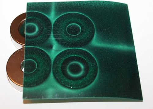 Magnetischer Film - Magnetfeld-Viewer, Ideal für Schüler, Lehrer und Forscher interessiert an Physik und Magnetismus, Erkennen und Visualisieren von Magnetfeldern, Jugendliche Magnetischer Film - Magnetfeld-Viewer, Ideal für Schüler, Lehrer und Forscher interessiert an Physik und Magnetismus, Erkennen und Visualisieren von Magnetfeldern, Jugendliche von NMJHEVX