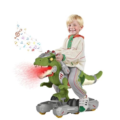 NMM Dinosaurier Laufrad ab 1 Jahr | Dinosaurier Spielzeug ab 3 Jahre | Elektrisches Rutschauto mit Musik, Licht & Soundeffekten | Batteriebetriebenes Ride on Spielzeug | Laufrad ab 2 Jahre(Grüner) von NMM