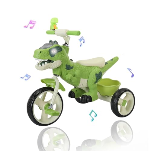 NMM Laufrad Dreirad, Dreirad ab 2 Jahre, Dinosaurier Spielzeug mit Musik Licht und Fahrradhupe Kinder, Laufrad ab 2, 3, 4, 5, 6, 7, 8 Jahre NMM Laufrad Dreirad, Dreirad ab 2 Jahre, Dinosaurier Spielzeug mit Musik Licht und Fahrradhupe Kinder, Laufrad ab 2, 3, 4, 5, 6, 7, 8 Jahre von NMM