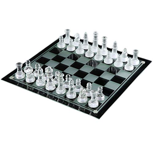 NMNMNM K9 Glass Chess Medium Wrestling Packaging Schachspiel, internationales Schachspiel, Schachspiel, aus Glas (Größe: 25 x 25 cm) von NMNMNM