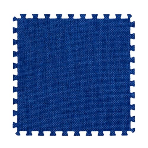 100 Stück Ineinander Greifende Fliesenmatten, 30 X 30 cm, Leicht Zu Reinigende Puzzle-Schaumstoff-Bodenmatten, Eva-Schaumstoff-Teppich for Bürobereichsteppiche(Dark Blue,0.6cm) von NMVAWIPT