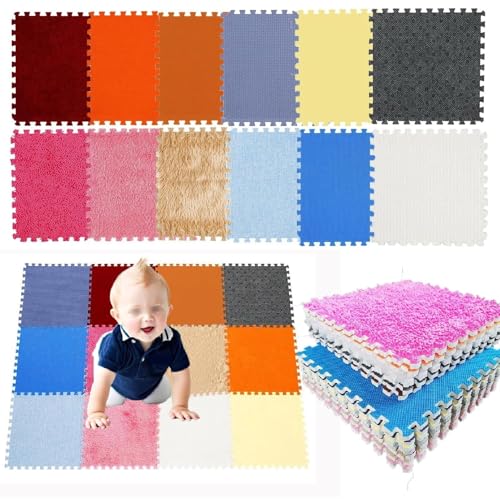 12 Stück Bunte Sensorische Bodenfliesen, Quadratisch for Den Boden, Strukturierte Puzzle-Sensorikmatten, Aktivitäts-Spielmatten 12 Stück Bunte Sensorische Bodenfliesen, Quadratisch for Den Boden, Strukturierte Puzzle-Sensorikmatten, Aktivitäts-Spielmatten von NMVAWIPT