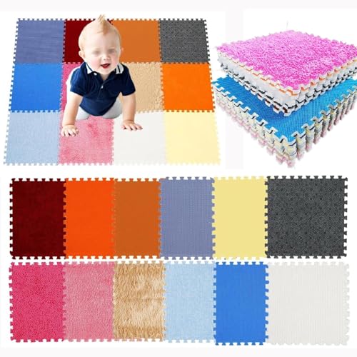 12-teilige Strukturierte Aktivitätsspielmatten, 12 X 12 Zoll Große Sensorikmatten Im Quadratformat, Ineinandergreifender Sensorikteppich Mit Plüschpuzzle 12-teilige Strukturierte Aktivitätsspielmatten, 12 X 12 Zoll Große Sensorikmatten Im Quadratformat, Ineinandergreifender Sensorikteppich Mit Plüschpuzzle von NMVAWIPT